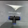 3 Way T shaped Pneumatic Connector 6mm 8mm 10mm OD Pipe Push In Air Gas Slip Lock Quick Connector Adapters. 