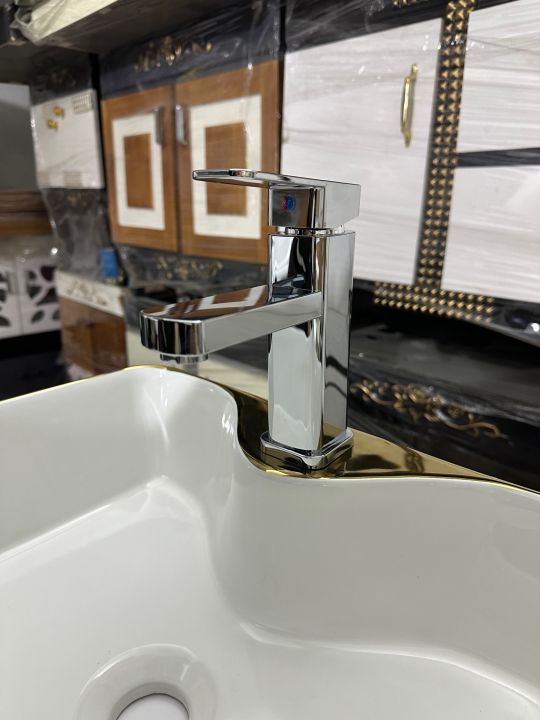 Basin Faucet wash Basin wash Basin Hot and Cold Vertical washbasin Bathroom Single Bathroom Cabinet Mixing Valve,Kitchen Sink Taps Interesting Life plastic material with high quality connection pipes