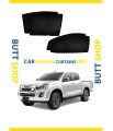 ISUZU D MAX SUN SHADE / WINDOW CURTAINS (DARK) BLACK 4PCS. 