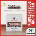 Malamah Pimple Rescue Daily Night Cream AntiAcne & Anti Pimple Cream (4 DAYS EFFECTIVE) 56g Malamah DR Blush advance formula upgraded Pimple Rescue oil control Daily Night Cream AntiAcne & Anti Pimple Cream all in one facial series multi vitamin. 