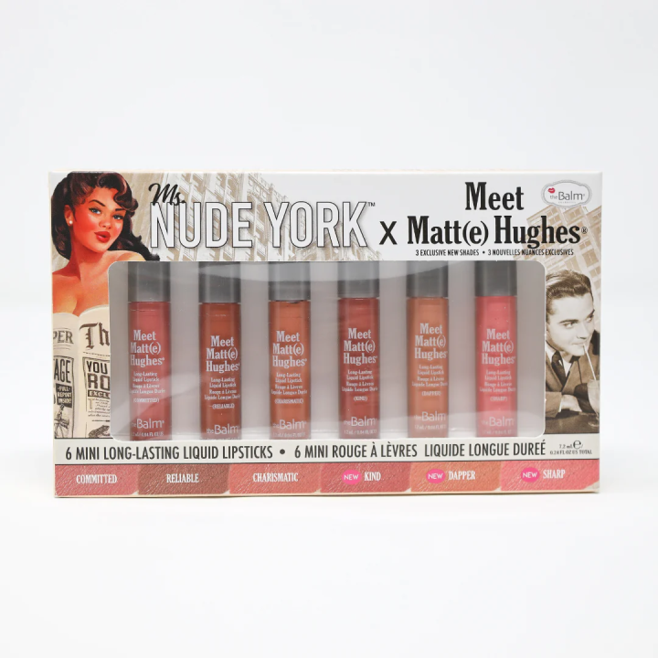 THE BALM MEET MATTE HUGHES MINI LIP SET- VOL Nude York - Beauty by Daraz