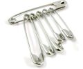 Silver Safety Pins Stainless Steel Needles Multipurpose Safety Pins Medium. 