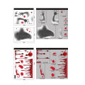 Window Cling Scary Ghost Shadow Blood Handprint Halloween Decor Window Cling. 