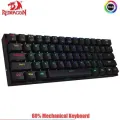 Redragon K530 Pro Draconic 60% Compact RGB Wireless Gaming Mechanical Keyboard, 61 Keys Tenkeyless Designed 5.0 Bluetooth with Red Switches for PC, Tablet, Cell Phone. 
