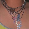 100% Stainless Steel Female Symbol Internet Girl She Devil Igirl Choker Necklace for Women Heavy Gothic Streetwear Chain Jewelry. 