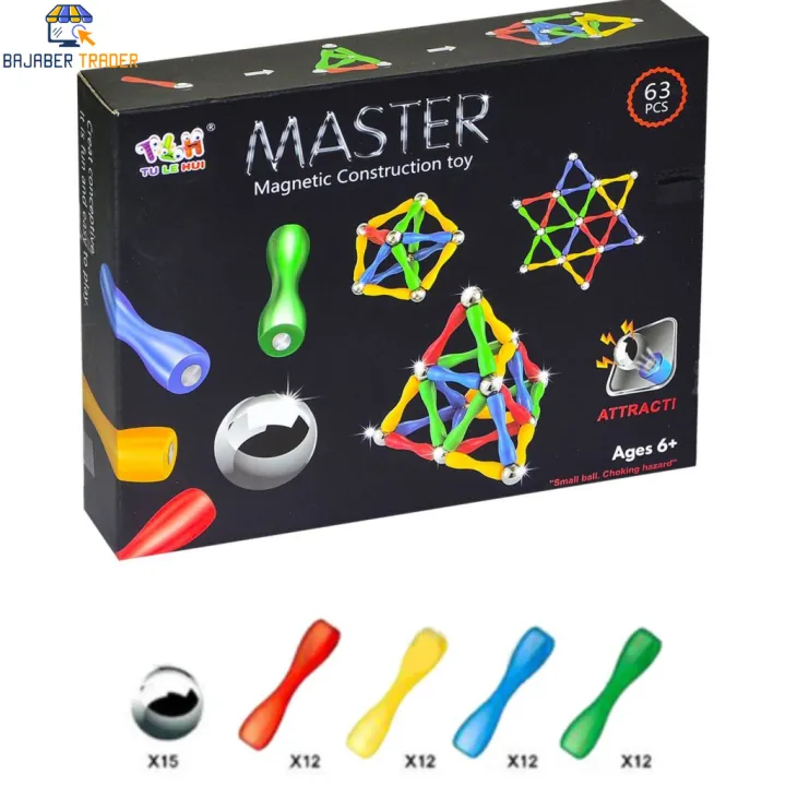 Magnetic%20Balls%20Sticks%20Building%20Block%20Toy%20124Pcs/63Pcs%20Magnetic%20Construction%20Set%203D%20Shapes%20Educational%20Games%20Magnets%20For%20Kids%20Children%20-%20Image%203