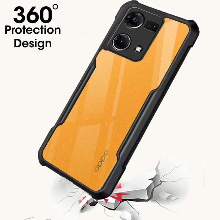 Custodia Trasparente Ultrasottile Per Oppo F21 Pro 4G / Reno 8 4G / Reno 7 4G - TPU + PC, Antiurto, Antigraffio, Protezione Fotocamera, Colore Bianco