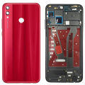 Honor 8x Middle Frame Housing with Power Volume Buttons & Camera Lens Complete Body Casing Replacement 8x - Red. 