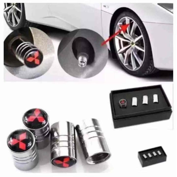 Cool 4-Pack Metallic Valve Stem Caps For Acura – Universal Fit Dust Covers With Keychain