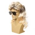 Funny 70s 80s Disco Natural Fluffy False Invisible Nightclub Bar Wig Synthetic Long Straight Wigs Retro Cosplay Wig Men Cosplay Wigs Short Curly Wig. 