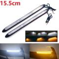 2X Universal LED Daytime Running Light White DRL Driving Turn Signal. 
