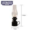 Green forest Night Light Nostalgia 80s Retro Style Electronic Oil Lamp. 