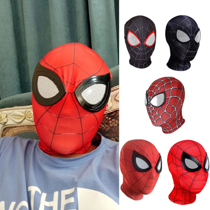 Anime Marvel Spider-Man Costume Mask 3D Remy Peter Parker Mask Superhero Cosplay Costume Mask Superhero Halloween Kids Mask