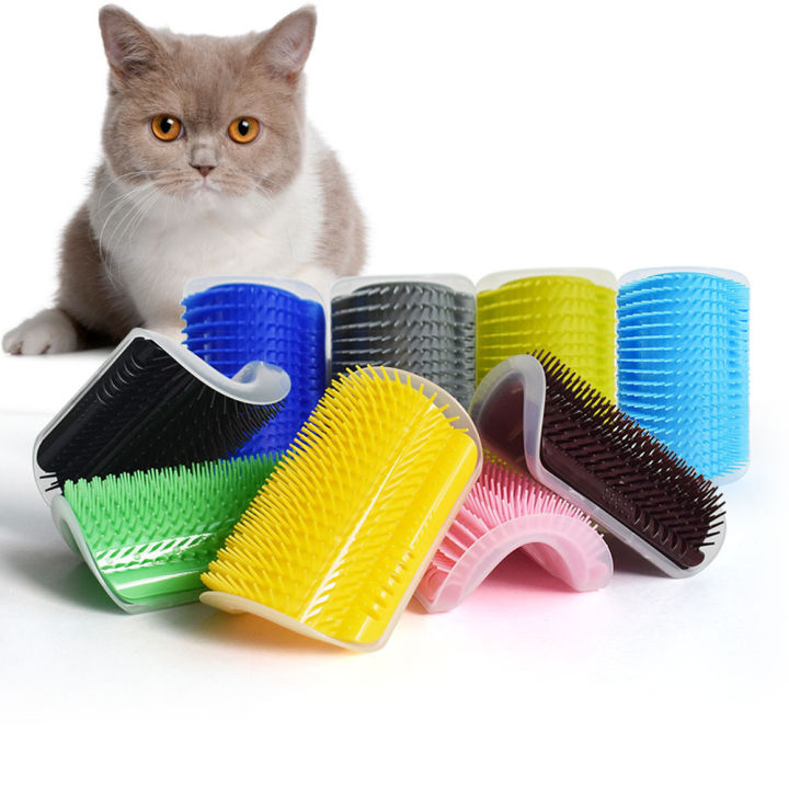 Pet Cats Corner Brush Self Cat Massage Groomer Comb Brush with Catnip Cat  Rubs the Face with Tickling Comb Cat Grooming Supply | Daraz.pk