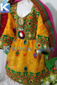 Kochyana Special Traditional Frock For kids - kids dresses - girls dresses Yellow Color. 