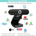 ToLuLu 4K HD Webcam with Microphone, 8 Megapixel USB Computer Web Camera with Privacy Shutter and Tripod, External Webcam Pro Streaming Webcams PC Cam w/Mic Noise Reduction for Windows Mac OS Desktop Laptop (Black) ToLuLu TL-WM-H8. 