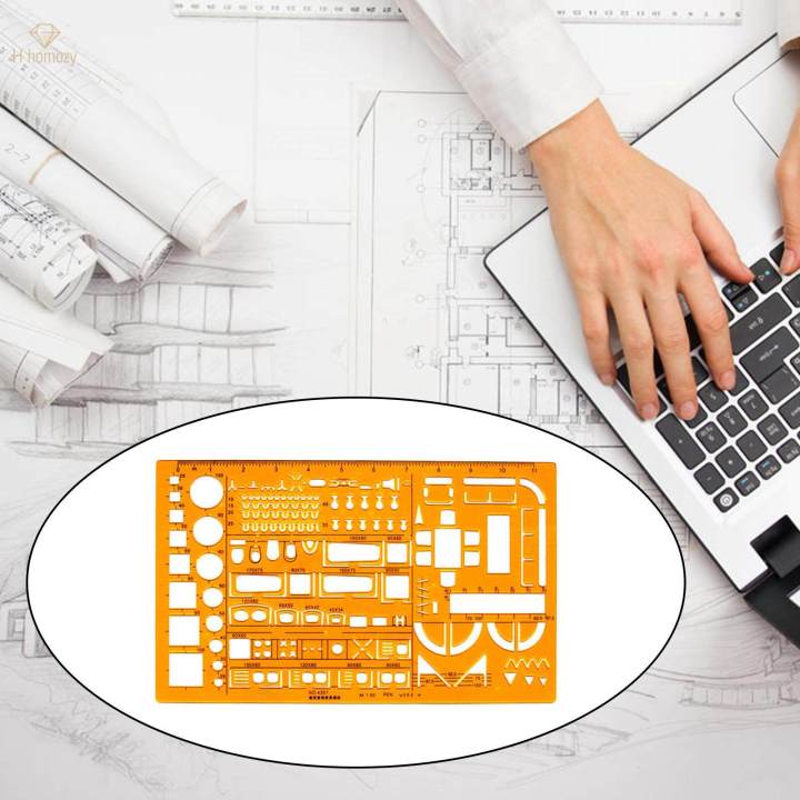 Architecture%20Templates%20Ruler%20Stencil%20Drafting%20Tools%201:50%20Scale%20Measuring%20-%20Image%203
