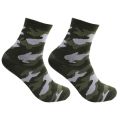 1 Pair Autumn Winter Breathable Stockings Army Green Sports Mid-tube Sock Men Simple Thicken Warm Floor Socks. 