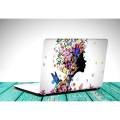 Abstract Girl Flowers butterfly  Laptop Skin Vinyl Sticker Decal, 12 13 13.3 14 15 15.4 15.6 inch Laptop Skin Sticker Cover Art Decal Protector Fits All Laptops. 