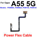 Power Volume Flex Cable For OPPO A52 A53 A54 A55 A55S 4G 5G On OFF Power Volume Button Switch Control Key Flex Ribbon Part. 