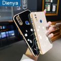 dienya For Realme 3 Pro 3i Realme X Lite Case Fashion Popular Line Girl Camera Plating Side Edge Square Phone Cases Full Lens Back Cover Camera Protect Softcase. 