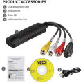 USB EasyCapture Card / Easycap Capture Card 2.0 / Easycap USB 2.0 Video Capture Device with Audio. 