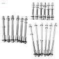 6Pcs Drum Tension Rods Rust Resistance 6mm for Snare Drum Percussion Instrument Replacement Accessory. 