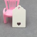100 pcs Scalloped Kraft Paper Card / Blank Tag / Wedding Favour Gift Tag Price Label with gift and part tags 5x3 cm. 