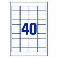 100 Sheets A4 Size - 40 Label Sticker Per Sheet. 