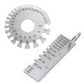 2 Pack Steel Welding Gauge Welding Gauge Inspection Tool Wire Sizes Thickness Gauge. 