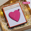 Miniature Projection Torch Lighter Windproof Cross-Border Personalized Gift Lighter Heart-Shaped Gas-Electric Dual-Purpose Lighter. 