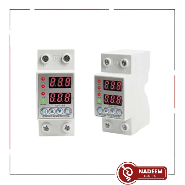 63A 230V Adjustable Over Under Protector Voltage & Ampere Relay ...