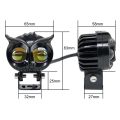 Bike Light - Bike Parts - Motorcycle Light - 70cc Bike Parts - Police  Light - Bike LED Light - Moter Bike Light - Bike LED Headlight - Bike  Front Light - - 1pcs Owl Design - Metal Body Dual Color - 125 Bike Accessories - CD 70 Bike Accessories. 