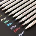 10 Colors STA Metallic Marker Pen Scrapbooking Crafts Card Making Brush Round Head Art Pen Drawing Stationery Office Supplies. 