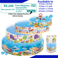 Intex Swimming Pool | Best summer Gift | Best Quality Swimming pool | Import Quality | NON-INFLATABLE SWIMMING POOL | Without Air Swimming Pool | swimming pool for kids |  (4FT-5FT-6FT-8FT)(58477,56451,56452,58472). 