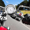 Universal Fit Motorcycle Clock High Visibility Aluminum Chrome Handlebar Watch Waterproof Luminous Bike  Clock for Motorbiking Outdoor Adventure Motorcycle Enthusiasts -Keeping Biker Gear. 