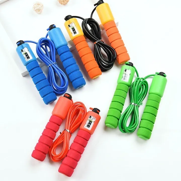 Jumping%20Ropes%20Skipping%20Rope%20with%20Foam%20Handle/Adjustable%20Jump%20Ropes%20with%20Counter,%20Speed%20Skipping%20Exercise%20Skipping%20Rope%20Fitness%20Jump%20Rope%20for%20Adults%20Teenagers%20-%20Image%205