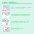 Nursing Breast Milk Collector Silica Gel 2 pcs Pair with Stopper. 
