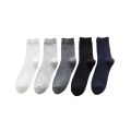 Socks wholesale spring summer men's cotton socks casual mid socks black and white business solid color thin men's socks manufacturers wholesale. 