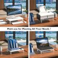 BONTEC Monitor Stand Riser Computer LCD Stand with Mesh Platform for Laptop, Computer, iMac, PC. 