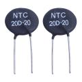 2X 20D-20 NTC Thermistor for Limiting of Inrush Current of Supply Ballast CFL,Black. 