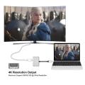 USB C to Hdmi Adapter, USB 3.1 Type C to Vga Hdmi 4K UHD Converter Adapter. 