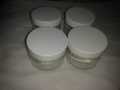 4pcs 300ml empty cosmetic PET jar with White Lid Cosmetic Container Crystal Clear jar cream and Lotion Jar High Quality empty jar for makeup cosmetic. 