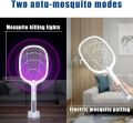 Mosquito Racket with UV Light Lamp Five Nights Mosquito Killer Racket Rechargeable Battery Handheld Electric Fly Swatter. 