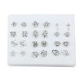 12Pairs Shiny Earring Stud Set Earring For Women Girl Earrings Jewelry. 