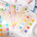 2 Sheets 2023 Year Monthly Calendar Index Page Stickers Bookmark Planner Label. 