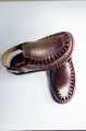 Genuine Leather Men's Sandals Round Shape Fashion Casual Brown Men. 