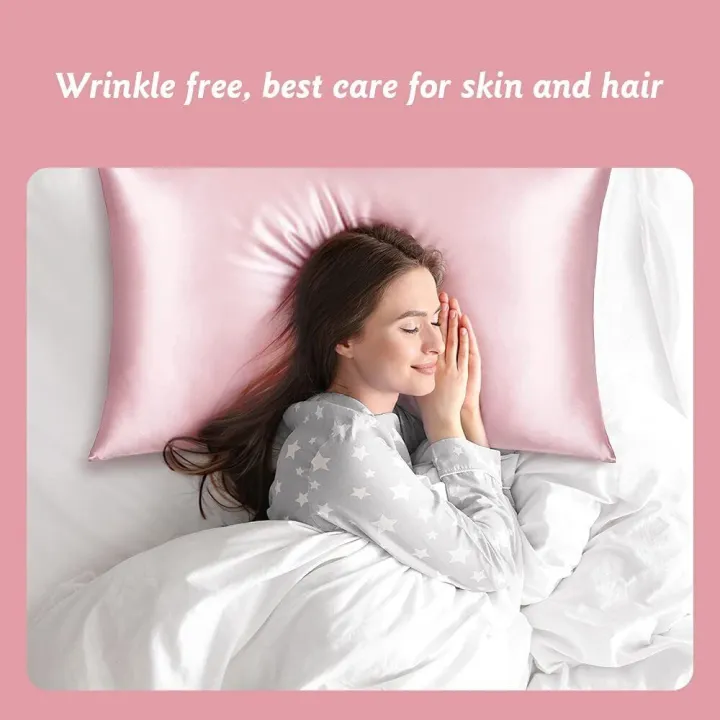 Preeto%20natural%20silk%20satin%20pillow%20cover%20for%20good%20%20sleep%20Hair%20and%20Skin%20-%20Image%202