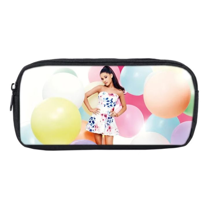 【happy one】Mochila Ariana Grande Pencil Case Supplies for Kids Stationery 3D Print Pouch Cosmetic Cases Makeup Box