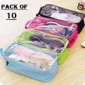 Pack of 10-Travel Shoes Organizer Storage Bag. 